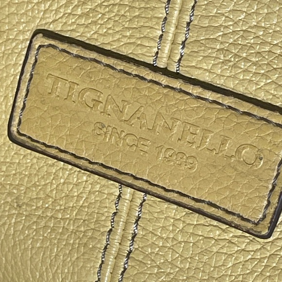 Tignanello Leather Yellow Crossbody purse - Picture 2 of 11